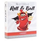 Стимулирующий презерватив-насадка Roll   Ball Cherry - Sitabella - купить с доставкой в Великом Новгороде