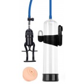 Прозрачная вакуумная вибропомпа Sex Expert с насадкой-вагиной - Sex Expert - в Великом Новгороде купить с доставкой