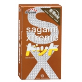 Презервативы Sagami Xtreme FEEL UP с точечной текстурой и линиями прилегания - 10 шт. - Sagami - купить с доставкой в Великом Новгороде