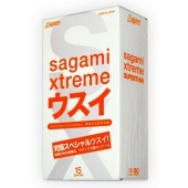 Ультратонкие презервативы Sagami Xtreme SUPERTHIN - 15 шт. - Sagami - купить с доставкой в Великом Новгороде