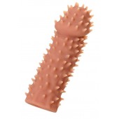 Телесная реалистичная насадка KOKOS Extreme Sleeve 07 с дополнительной стимуляцией - 12,7 см. - KOKOS - в Великом Новгороде купить с доставкой