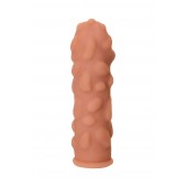 Телесная реалистичная насадка KOKOS Extreme Sleeve 11 с дополнительной стимуляцией - 12,7 см. - KOKOS - в Великом Новгороде купить с доставкой