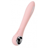Розовый силиконовый вибратор с электростимуляцией GALVANI VIBE - 21 см. - ToyFa - купить с доставкой в Великом Новгороде
