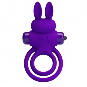 Фиолетовое эрекционное кольцо с вибростимуляцией клитора Vibrant Penis Ring III - Baile - в Великом Новгороде купить с доставкой