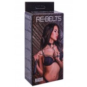 Черный поводок и чокер с кольцом Rada - Rebelts - купить с доставкой в Великом Новгороде