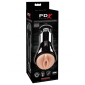 Телесный вибромастурбатор-вагина Cock Compressor Vibrating Stroker - Pipedream - в Великом Новгороде купить с доставкой
