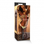 Коричневый мастурбатор-ротик Heather - Blush Novelties - в Великом Новгороде купить с доставкой