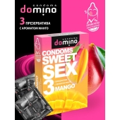 Презервативы для орального секса DOMINO Sweet Sex с ароматом манго - 3 шт. - Domino - купить с доставкой в Великом Новгороде