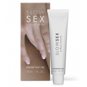 Гель для мастурбации с ароматом кокоса Slow Sex Finger Play Gel - 30 мл. - Bijoux Indiscrets - купить с доставкой в Великом Новгороде