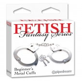 Металлические наручники Beginner s Metal Cuffs - Pipedream - купить с доставкой в Великом Новгороде