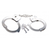 Металлические наручники Beginner s Metal Cuffs - Pipedream - купить с доставкой в Великом Новгороде