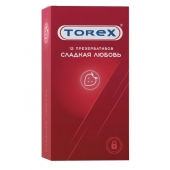 Презервативы Torex  Сладкая любовь  с ароматом клубники - 12 шт. - Torex - купить с доставкой в Великом Новгороде