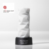 Белый 3D мастурбатор POLYGON - Tenga - в Великом Новгороде купить с доставкой