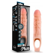 Телесный реалистичный фаллоудлинитель 9 Inch Silicone Cock Sheath Penis Extender - 22,86 см. - Blush Novelties - в Великом Новгороде купить с доставкой