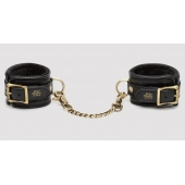 Черные наручники Bound to You Faux Leather Wrist Cuffs - Fifty Shades of Grey - купить с доставкой в Великом Новгороде