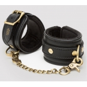 Черные наручники Bound to You Faux Leather Wrist Cuffs - Fifty Shades of Grey - купить с доставкой в Великом Новгороде