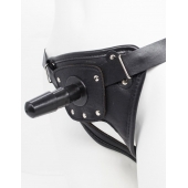 Черный пояс для насадок CLASS STRAP Restyling - LOVETOY (А-Полимер) - купить с доставкой в Великом Новгороде