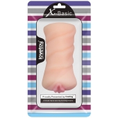 Телесный мастурбатор-вагина X-Basic Pocket Pussy без вибрации - Lovetoy - в Великом Новгороде купить с доставкой