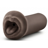 Коричневый мастурбатор-ротик Naughty Nicole - Blush Novelties - в Великом Новгороде купить с доставкой