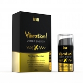 Жидкий интимный гель с эффектом вибрации Vibration! Vodka Energy - 15 мл. - INTT - купить с доставкой в Великом Новгороде