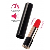 Красный мини-вибратор в виде помады Merlo - 10,5 см. - ToyFa в Великом Новгороде Красный мини-вибратор в виде помады Merlo - 10,5 см. - ToyFa