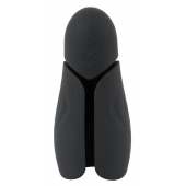 Черный силиконовый вибромастурбатор с нагревом Masturbator with 2 Functions - Orion - в Великом Новгороде купить с доставкой