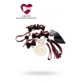 Черно-красный бондажный набор Bow-tie - ToyFa - купить с доставкой в Великом Новгороде