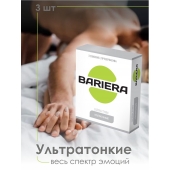 Ультратонкие презервативы Bariera Ultra Thin - 3 шт. - Bariera - купить с доставкой в Великом Новгороде