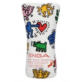 Мастурбатор-туба Keith Haring Soft Tube CUP - Tenga - в Великом Новгороде купить с доставкой