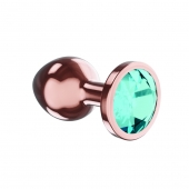 Пробка цвета розового золота с малиновым кристаллом Diamond Topaz Shine L - 8,3 см. - Lola Games - купить с доставкой в Великом Новгороде