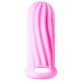 Розовый фаллоудлинитель Homme Wide - 11 см. - Lola Games - в Великом Новгороде купить с доставкой