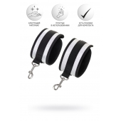 Серебристо-черные наручники Anonymo - ToyFa - купить с доставкой в Великом Новгороде