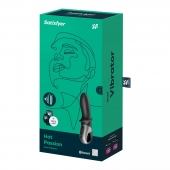 Черный анальный вибратор Hot Passion с функцией нагрева - Satisfyer - в Великом Новгороде купить с доставкой