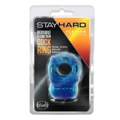 Голубое эрекционное виброкольцо Reusable 5 Function Cock Ring - Blush Novelties - в Великом Новгороде купить с доставкой