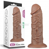 Коричневый фаллоимитатор Cubby dildo - 26,6 см. - Lovetoy в Великом Новгороде Коричневый фаллоимитатор Cubby dildo - 26,6 см. - Lovetoy