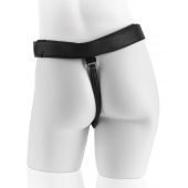 Страпон с телесной насадкой 7  Uncut with Strap on Harness - 18 см. - Pipedream - купить с доставкой в Великом Новгороде