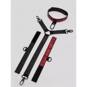 Ошейник с наручниками Reversible Faux Leather Collar and Wrist - Fifty Shades of Grey - купить с доставкой в Великом Новгороде
