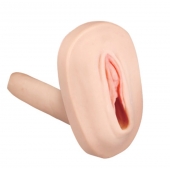 Мастурбатор-вагина с вибрацией и выносным пультом управления REALSTUFF SMOOTH   BALD - Dream Toys - в Великом Новгороде купить с доставкой