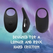 Черное эрекционное виброкольцо Thor Cockring - FeelzToys - в Великом Новгороде купить с доставкой