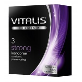 Презервативы с утолщенной стенкой VITALIS PREMIUM strong - 3 шт. - Vitalis - купить с доставкой в Великом Новгороде