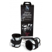 Серо-черные наручники Totally His - Fifty Shades of Grey - купить с доставкой в Великом Новгороде