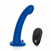 Синяя насадка Remote Control P-Spot G-Spot с черными трусиками - 20 см. - Pegasus - купить с доставкой в Великом Новгороде