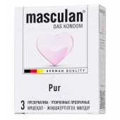 Супертонкие презервативы Masculan Pur - 3 шт. - Masculan - купить с доставкой в Великом Новгороде