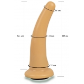 Телесная гладкая насадка Harness - 13,3 см. - LOVETOY (А-Полимер) - купить с доставкой в Великом Новгороде