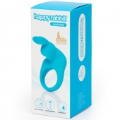 Голубое эрекционное виброкольцо Happy Rabbit Rechargeable Rabbit Cock Ring - Happy Rabbit - в Великом Новгороде купить с доставкой