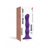 Фиолетовая насадка Strap-On-Me Dildo Geisha Balls size XL - Strap-on-me - купить с доставкой в Великом Новгороде