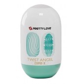 Бирюзовый мастурбатор-яйцо Twist Angel - Baile - в Великом Новгороде купить с доставкой