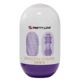 Сиреневый мастурбатор-яйцо Smooth Stripes - Baile - в Великом Новгороде купить с доставкой