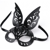 Черная ажурная маска  Зайка  с ушками - Crazy Handmade - купить с доставкой в Великом Новгороде