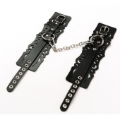 Узорчатые кожаные оковы с регулируемыми ремешками - Crazy Handmade - купить с доставкой в Великом Новгороде